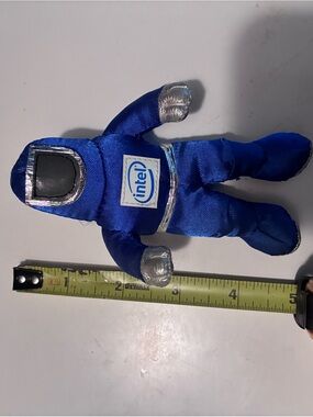 Intel Blue Plush Astronaut Promo Doll with Silver Accents